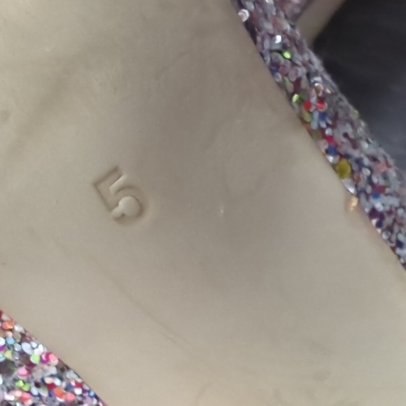 Glittering Silver Ankle Boots Size 5 - Picture 5 of 6